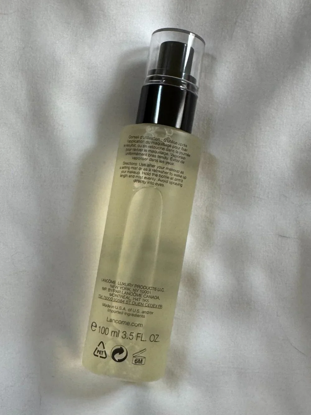 Lancome Fix It Forget It Makeup Setting Spray, Full size, 3.5 oz.
